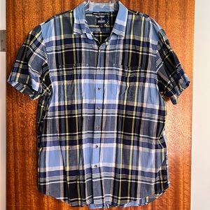 Mens plaid button shirt